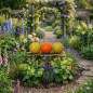 Preview: 3er Set Schöne Gartenkugel (2xgelb, 1xorange) ca. 10 cm - Dekoration